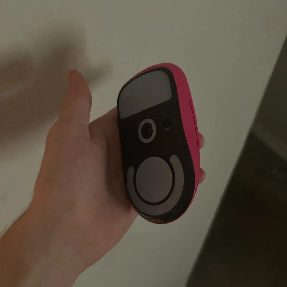 Logitech Pink and Black Wireless Mouse
